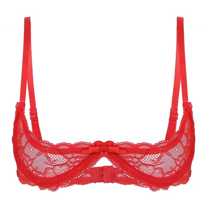 Sexy čipkovaná push-up podprsenka pre ženy