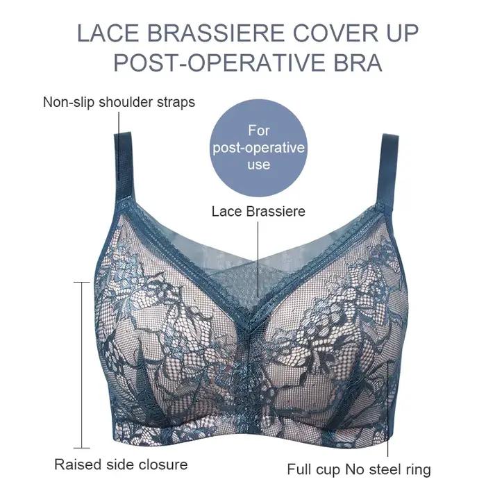 LERWars LA-Soutien-gorge de mastectomie avec poche, coussinets mammaires, coton réglable inclus, confort et loisirs, 818