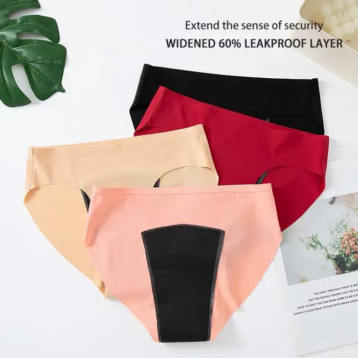 Culotte menstruelle en élasthanne et nylon haute absorption sans couture pour femmes libres et confortables occasions quotidiennes et spéciales