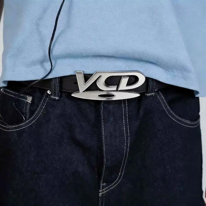 Retro Y2K 2026 DVD prackový opasok pre ženy
