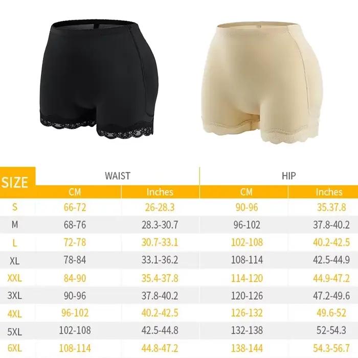 Sous-vêtements modelants avec coussinets de hanches, rehausseur de fesses Sexy, culotte de contrôle, ventre lisse, faux fesses Plus