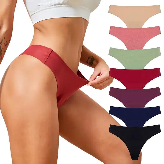 Bezšvové menštruačné tangá 4-vrstvové protiúnikové Bikiny Sexy nohavičky pre ženy s vysokým strihom rýchle vstrebávanie t-back