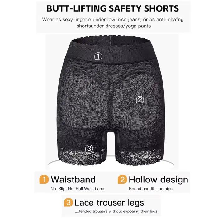 Femmes fesse ouvert hanche butin Shorts dentelle bout à bout Shaper culotte corps Shaper mariage pantalon sous-vêtements femme cul Push Up culotte