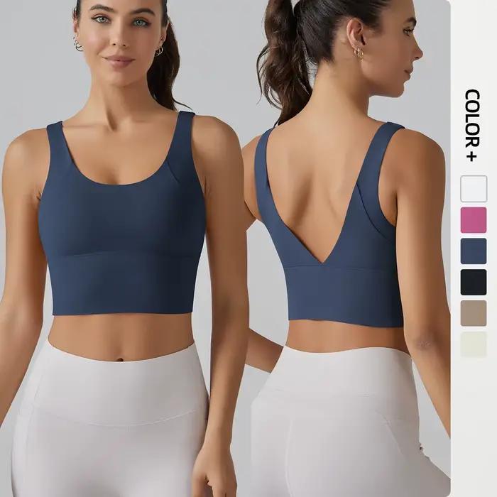 Soutien-gorge de Yoga sous-vêtements femmes été soutien-gorge antichoc beau dos sport course vêtements chauds formation Fitness Yoga débardeur soutien-gorge