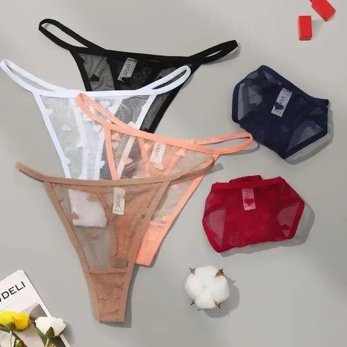 Sexy čistá čipka tangá nohavičky spodná bielizeň pre ženy nízky pás