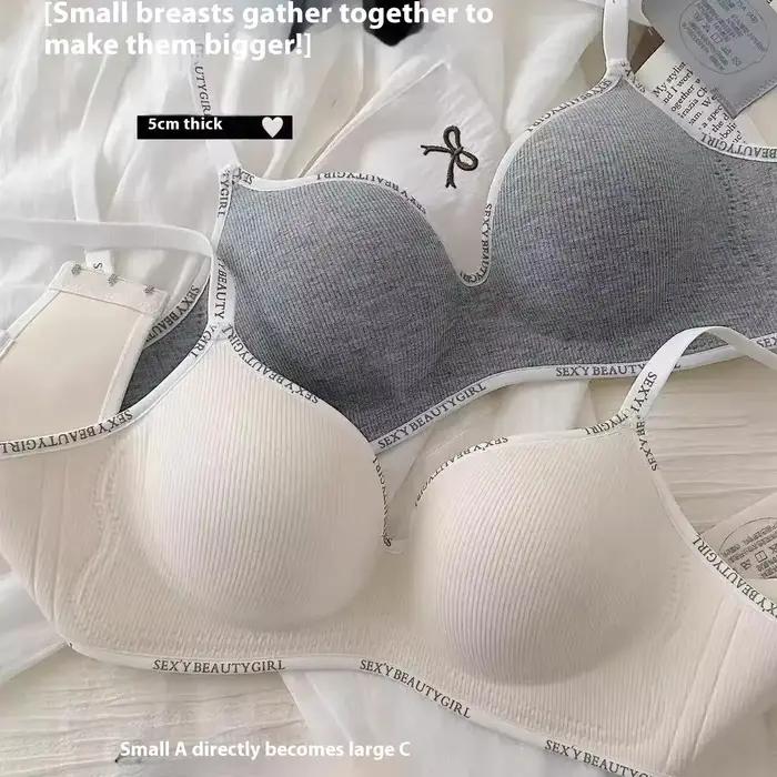 Soutien-gorge push up sans fil pour petits seins, bonnet AA, lingerie rembourrée épaisse et confortable, sous-vêtements sans armatures pour femmes (32-38AA)