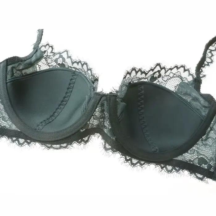 Soutien-gorge et culotte en dentelle, sexy, décolleté en v, coupe en coton, transparent, push up, sous-vêtements confortables, ensembles de brassières, nouvelle collection 2019