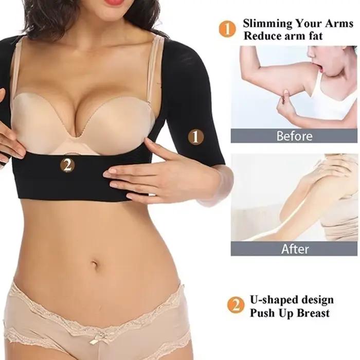Haut de bras shaper pour femmes, gaine de bras sculpteur invisible, rehausseur de poitrine, soutien de posture, hauts de compression pour les occasions quotidiennes et spéciales