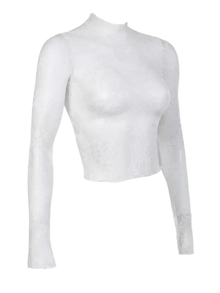Sexy čipkovaná blúzka pre ženy