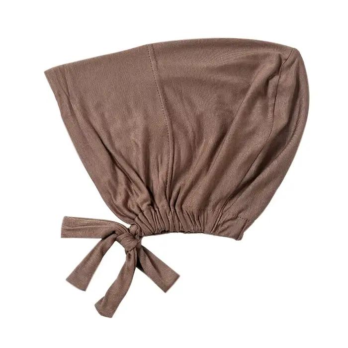 Vnútorný hidžáb pre moslimské ženy – nastaviteľný turban s čiapkou