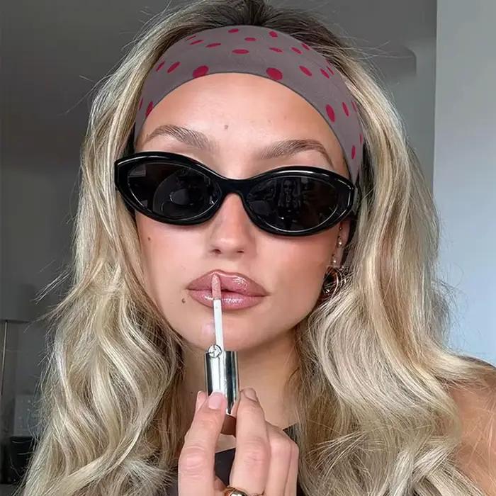 Dámska bodkovaná látková čelenka