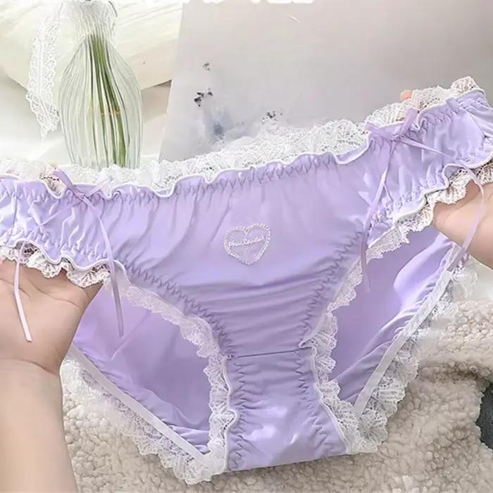 Lingerie Sexy ropa intérieur mujer Lolita femme de chambre privée mignon bragas de mujer grande taille sous-vêtements femmes culotte en dentelle douce lenceria