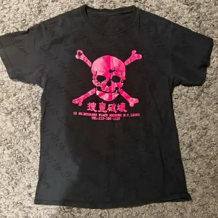 Dámske tričko Vintage Y2K 2000s Anime Milé Neformálne Potlač Emo Streetwear Gotické Harajuku Estetické Grafické