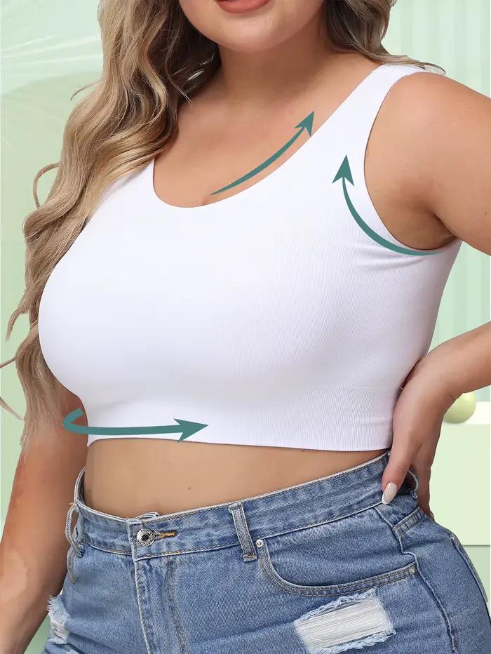 Soutien-gorge femme grande taille avec ascenseur et prévention du affaissement, façonnant et support pour le buste latéral, confortable sans support en fil.