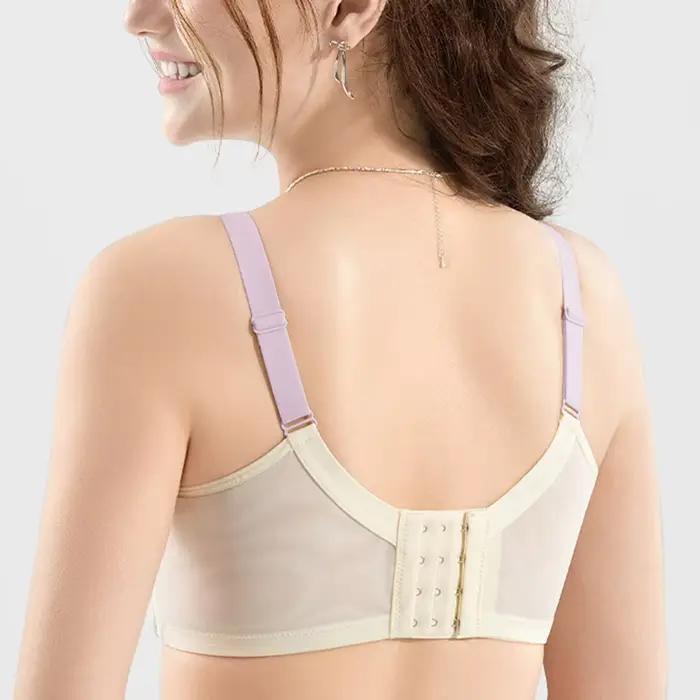 Soutien-gorge Balconette brodé en dentelle pour femmes, Lingerie légèrement rembourrée à armatures, grandes tailles 34 36 38 40 42 B C D E F G tasses