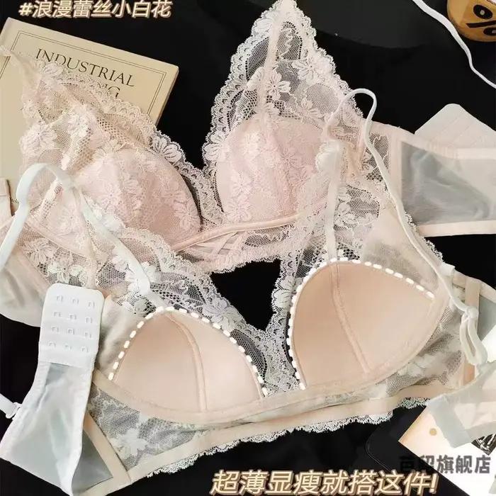 Denný čipkovaný set - Nový štýl sexy push-up podprsenky bez podšívky pre ženy