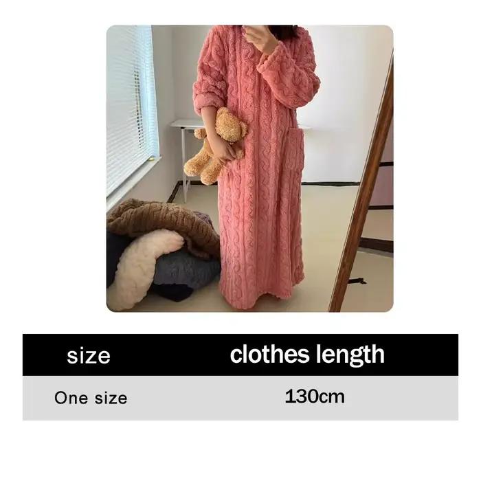 Chemise de nuit en velours corail pour femme hiver douceur élégance ajustée confort à offrir occasions spéciales