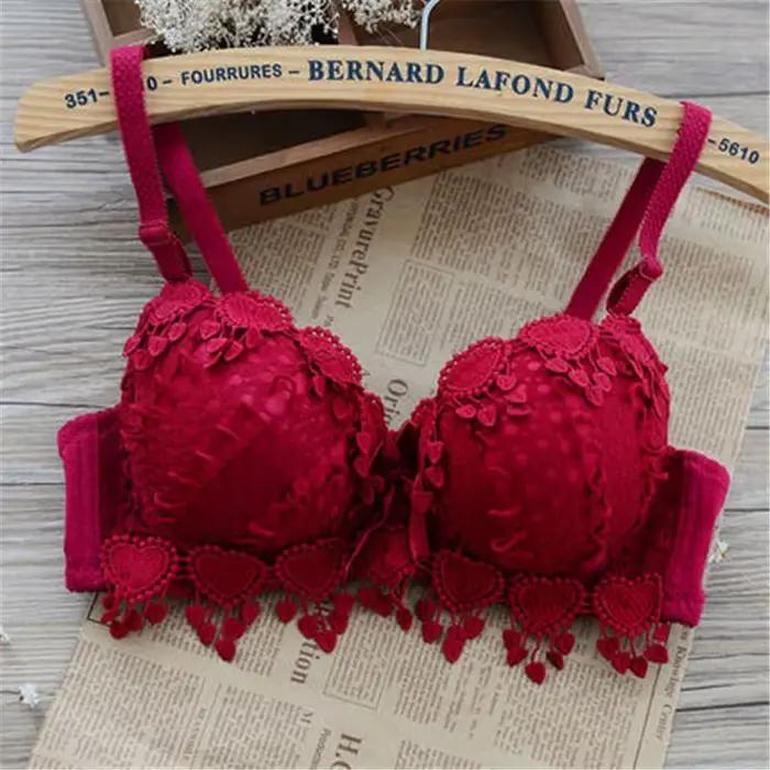 Femmes Sexy soutien-gorge dentelle douce bretelles réglables Push Up brassière à armatures Lingerie haut rembourré ropa de mujer brasieres para mujer