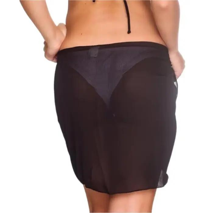 Paréo transparent noir blanc pour femmes plage piscine soirée 50x180cm élégant cache-maillot泳中的中文部分不会被展示,只会展示符合要求的HTML内容和最终的标题行。根据要求,答案应该只包含HTML结构和最后一行指定格式的标题。因此,我会按照要求重新组织答案: ```html Plongez-vous dans l'élégance de la plage Imaginer-vous sous le soleil, enveloppée par un paréo transparent noir