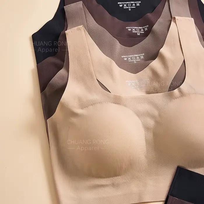 Vente Flash : Ensemble soutien-gorge sans fil et shorty personnalisé pour femme – Soutien-gorge sans couture avec coussinets amovibles et culotte assortie
