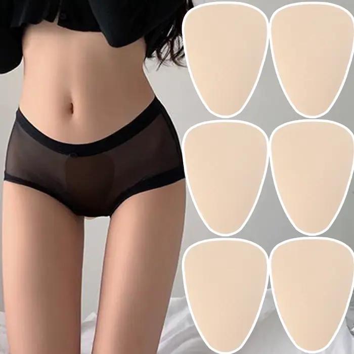 Culotte anti-cernes à bout de chameau pour femmes, éponge douce, réutilisable pour sous-vêtements, couverture de confidentialité, Invisible, auto-adhésif, coussinet de chameau sans couture