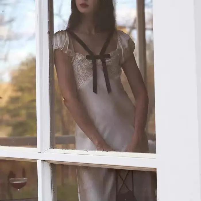 Pyjama d'été haut de gamme pour femme, nouveau modèle 2026 populaire, pyjama à bretelles intégré