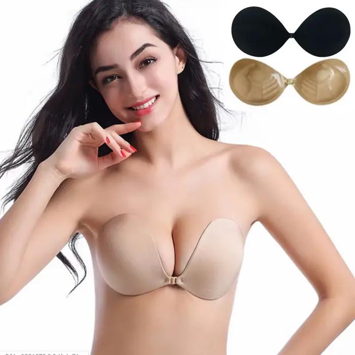 Soutien-gorge adhésif invisible sans bretelles pour femme, push up, autocollants de poitrine, soutiens-gorge de couverture nude, coussin en silicone, poitrine sexy, été, nouveau