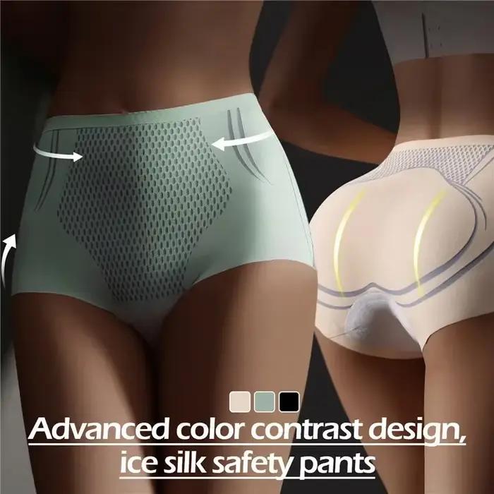 Culottes sculptantes IceSilk - Shorty gainant taille haute pour femme | Technologie Ion Fiber, culottes amincissantes sculptantes