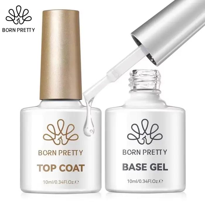 BORN PRETTY - Verhéritage nechtový gél polotrvalý UV lak Super Top Coat a Base Gel