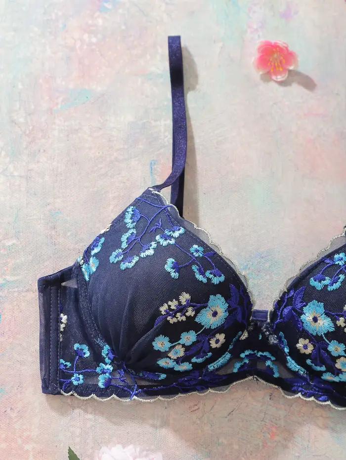 Soutien-gorge floral avec armatures pour femmes confortable pour tous les jours occasions spéciales et quotidiennes