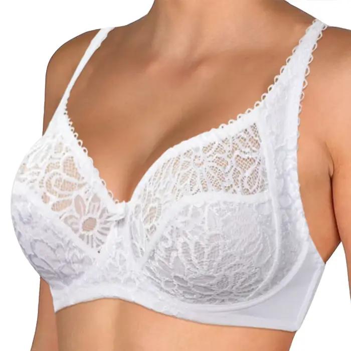Soutien-gorge grande taille pour femmes, soutien-gorge en dentelle, Transparent, grand brassière, sous-vêtements, Lingerie Sexy, bonnet C D DD E F