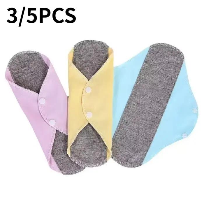 Lot de 5 Culottes Menstruelles Réutilisables en Coton, Lavables, Anti-Fuites, pour Incontinence, Sous-vêtements d'Hygiène Féminine