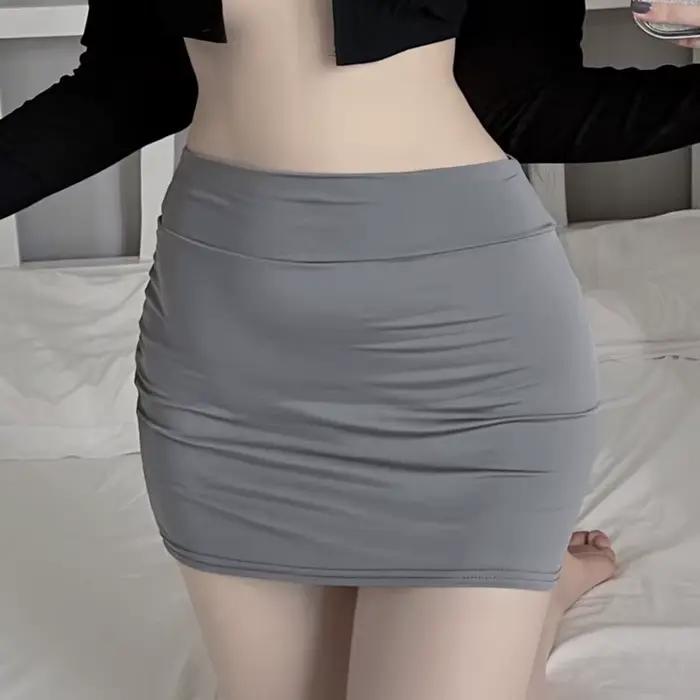 Sexy mini sukňa bez podšívky