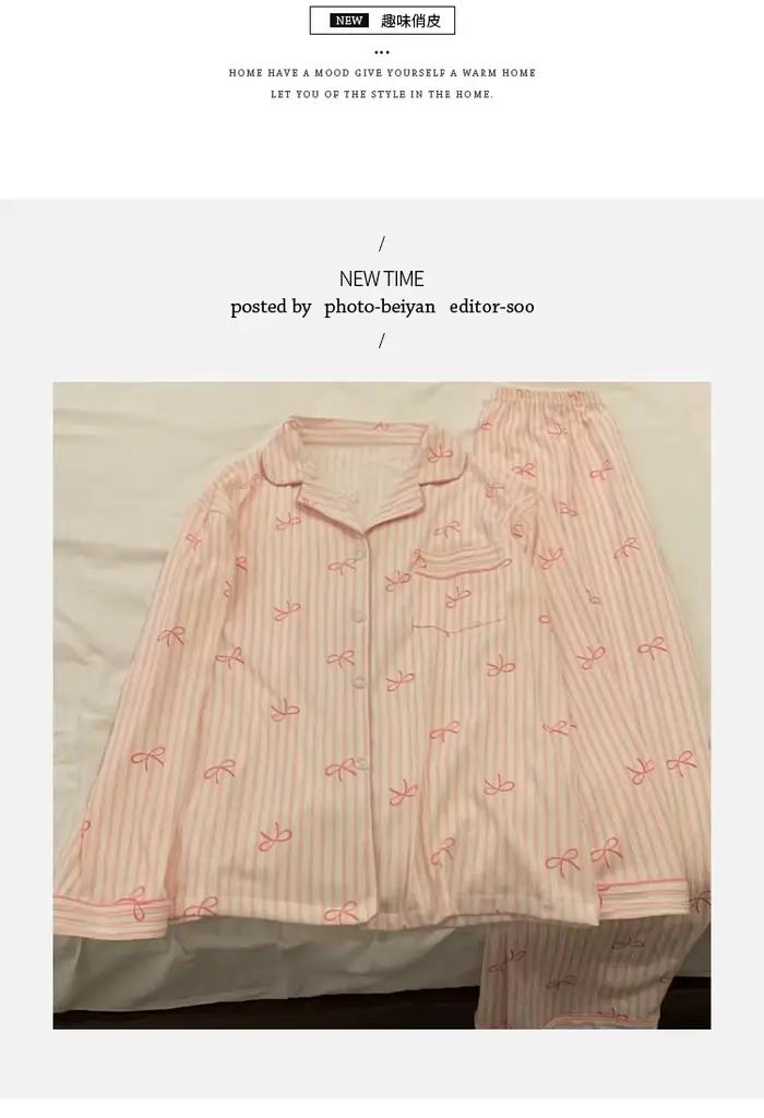 Jarné a jesenné nové pyžamá pre ženy