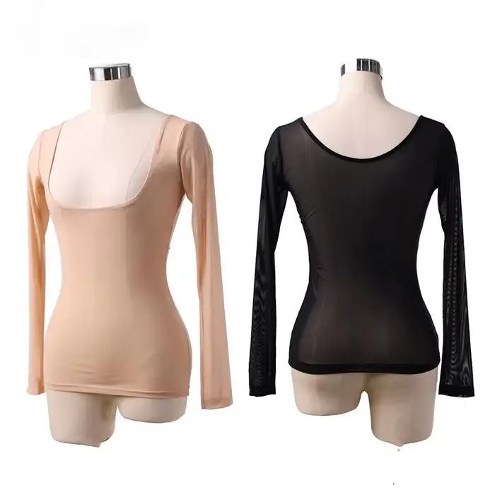 Body d'entraînement de danse du ventre pour femmes, Sexy, buste ouvert, maille transparente, justaucorps, sous-vêtements de danse pour dames