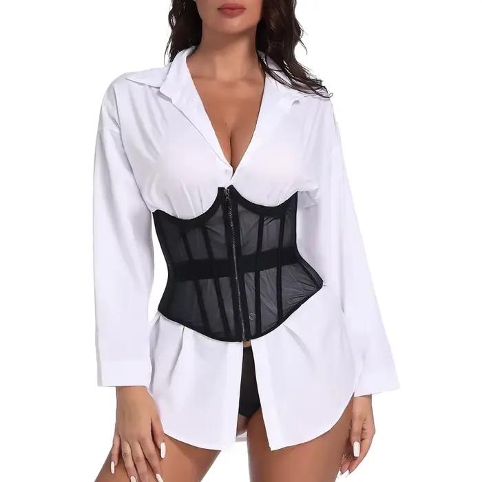 【Vente de liquidation】 Corset Sexy Lingerie femmes dentelle Push Up ceinture ensemble bretelles rétractables sous-vêtements amincissants arête de poisson ventiler Corset