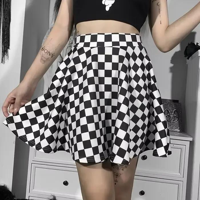 Letná sexy sukňa s vysokým pásom