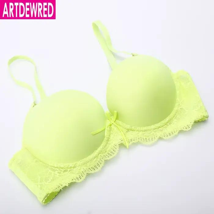 Femmes chaudes soutien-gorge Push Up soutien-gorge pour femmes Sexy couverture A B C tasse soutiens-gorge solide sans couture Bralette haut Lingerie ultra-mince femme sous-vêtements