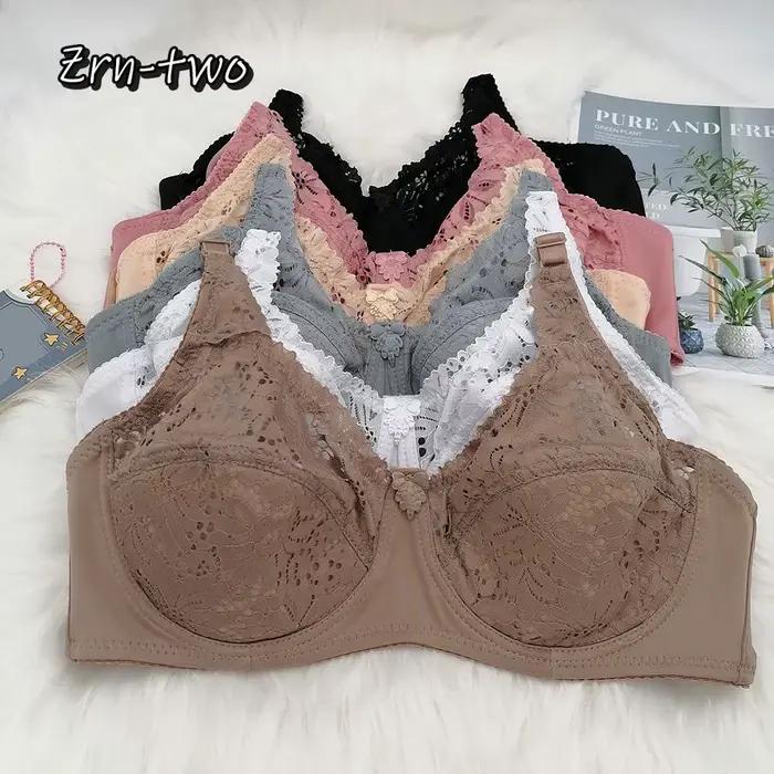 Soutien-gorge push up en V profond pour femmes, lingerie en dentelle, sous-vêtements en coton, mode française, classique et sexy, grande taille, 75B, 80B, 85C, 90D, 100D, C17