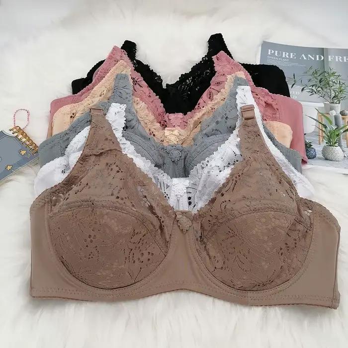 6 farieb s kosticami Bralette C D košíčky tenká bavlna vypchávka podprsenky pre ženy kvetinová podprsenka 75C 80C 85C 90C 95C 100C 105C 105D 100D bh C18