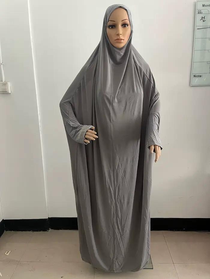 H098 voľná veľkosť Muslimské šaty na modlitbu Khimar kaftan Burka Abaya
