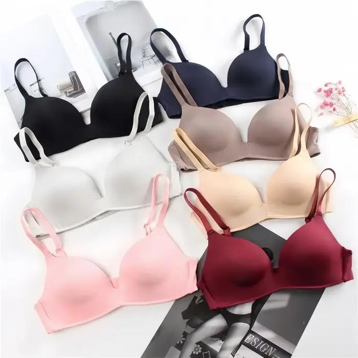Soutiens-gorge T-shirt sans coutures pour femmes, sous-vêtements lisses invisibles, bralette confortable sans armatures, soutien-gorge basique rembourré pour le quotidien, lingerie sexy S-XL