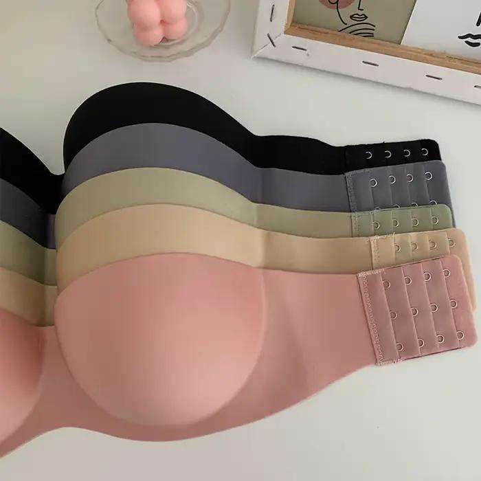 FINETOO fermeture avant Sexy Push Up soutien-gorge femmes soutien-gorge Invisible sous-vêtements Lingerie pour femme brassière sans bretelles sans couture Bralette