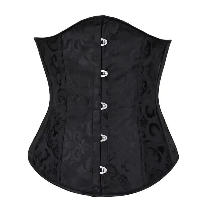 Kostic pod prsia Floral Push Up bez kostice Bustier Gotický Korset pre ženy s predným zapínaním Busk Gorset Korse Sexy