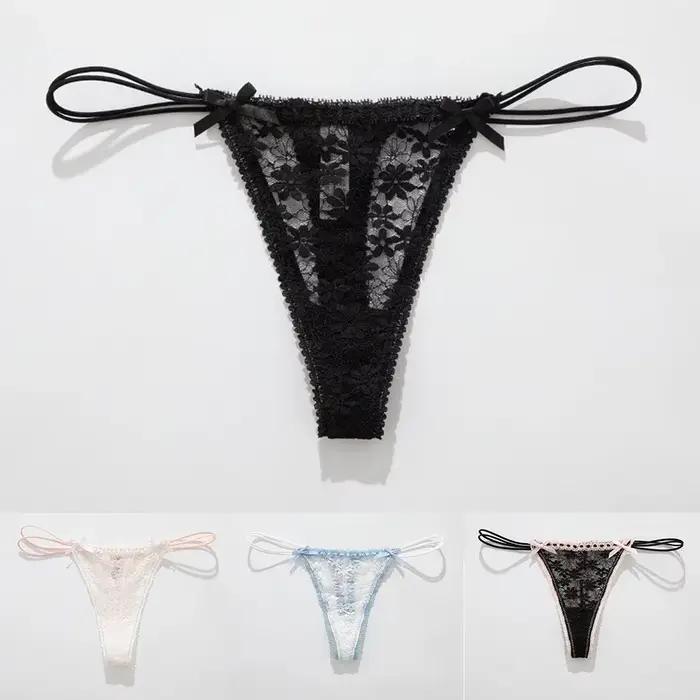 Culotte en dentelle Moonbiffy taille basse pour femmes élégante et sexy toutes saisons usage quotidien maison décontractée invisible sous vêtements