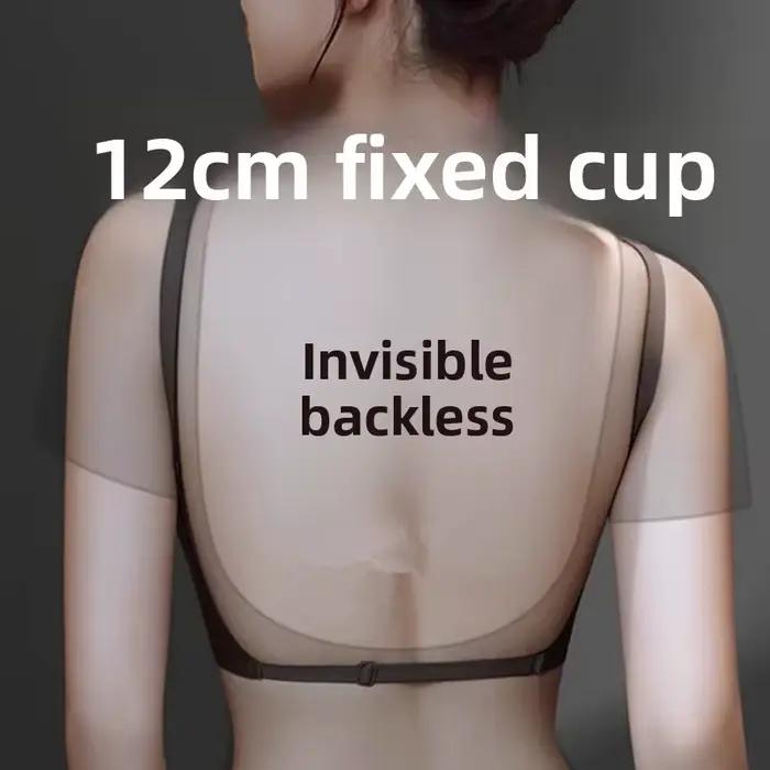 Soutien-gorge Push Up de 12CM, petit buste, minimiseur sans bretelles dans le dos en U profond, Support latéral Ultra rembourré pour mariage