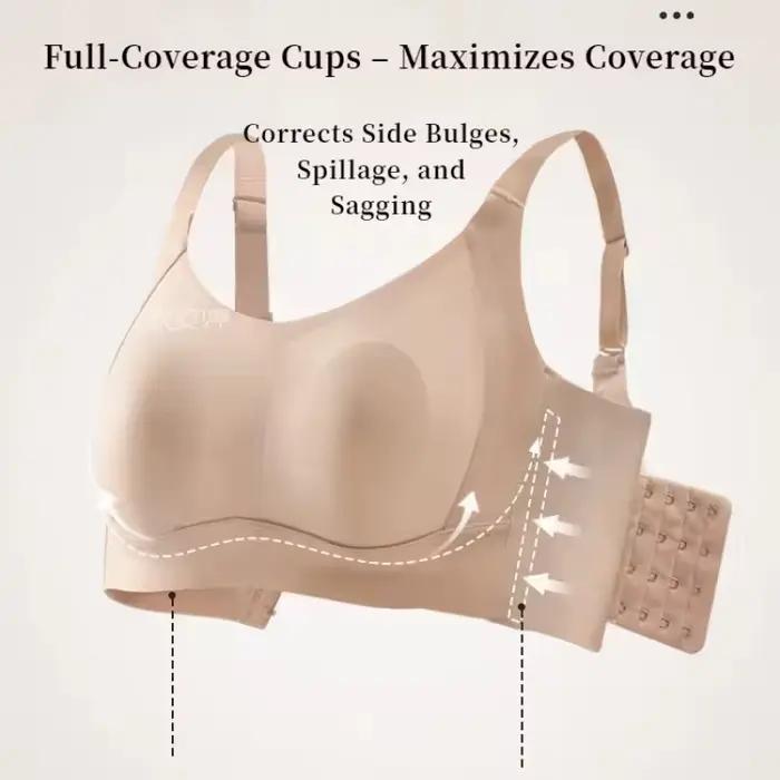 Soutien-gorge Ultra-fin pour femmes, bonnet complet, sport, Anti-affaissement, élévateur d'oreille de lapin, grande taille, sous-vêtements d'automne, sans doublure, minimiseur