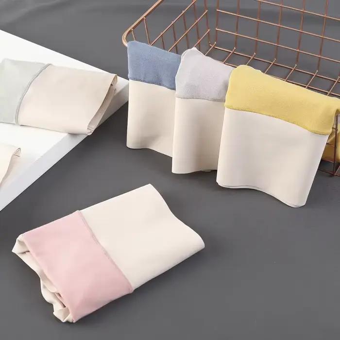 Culotte femme 6 pièces Modal taille haute ventre Tuck Triangle pantalon adolescentes grande taille confortable Triangle culotte