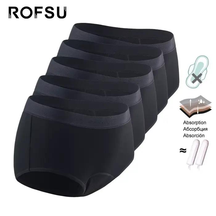 5 Pcs/Lot période menstruelle culottes en coton modal pour femmes sous-vêtements absorbants lourds Lingerie féminine Stretch doux slips délicats