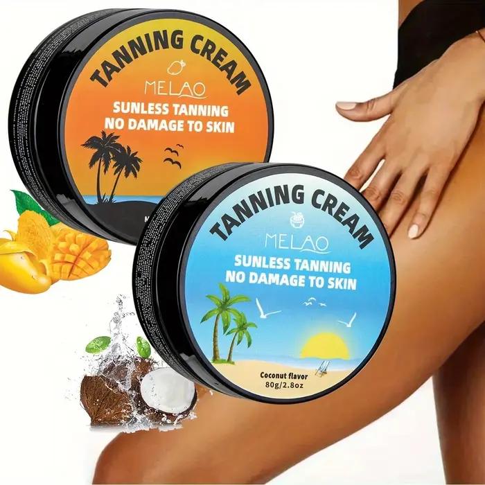 MELAO Crème autobronzante sans soleil pour le corps, Lotion bronzante sans soleil pour hommes et femmes